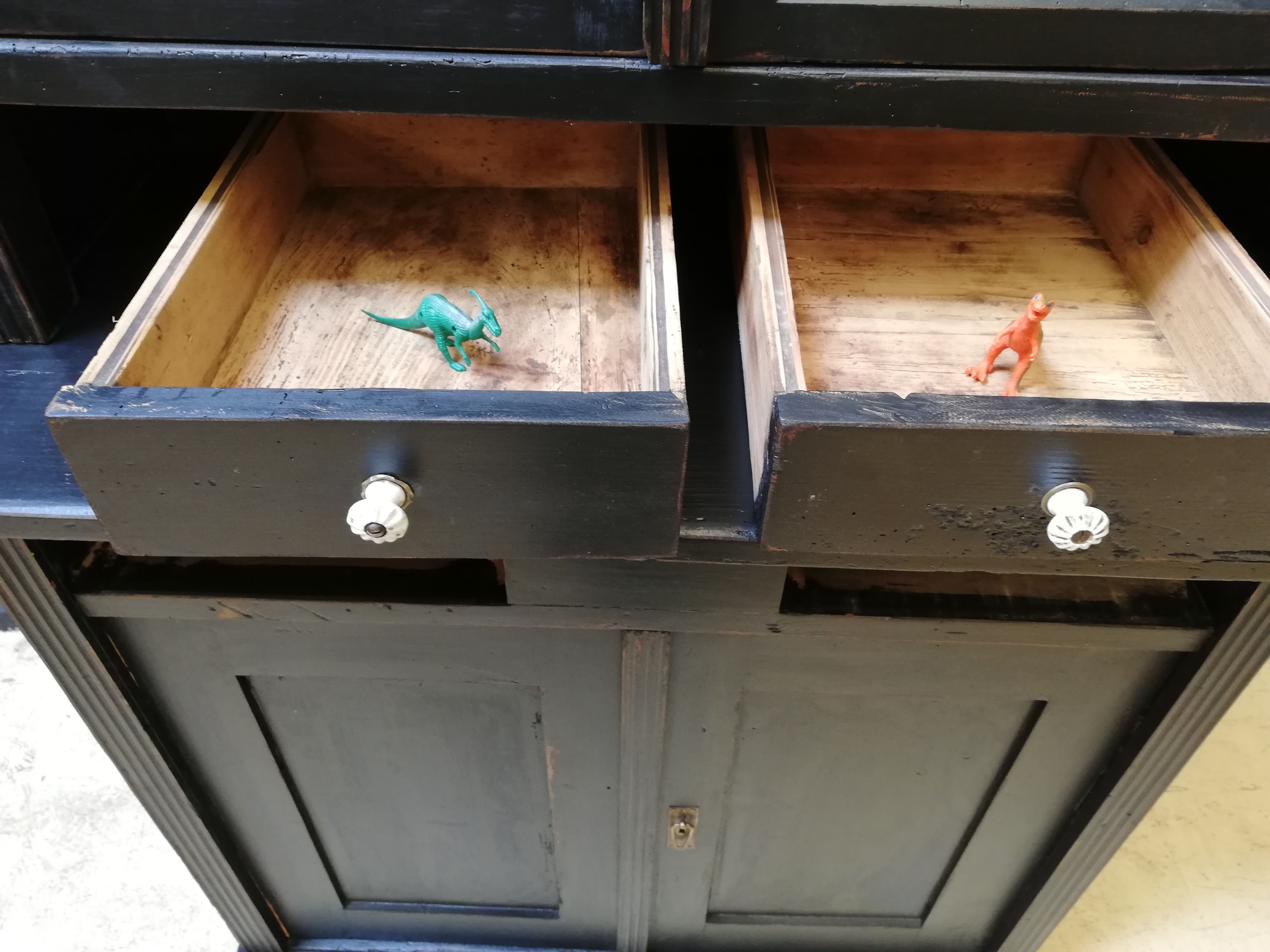 Parisian glazed buffet 2 bodies, vintage, art deco