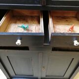 Parisian glazed buffet 2 bodies, vintage, art deco