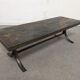 Coffee table in natural stones and wrought iron from the 60s/70s