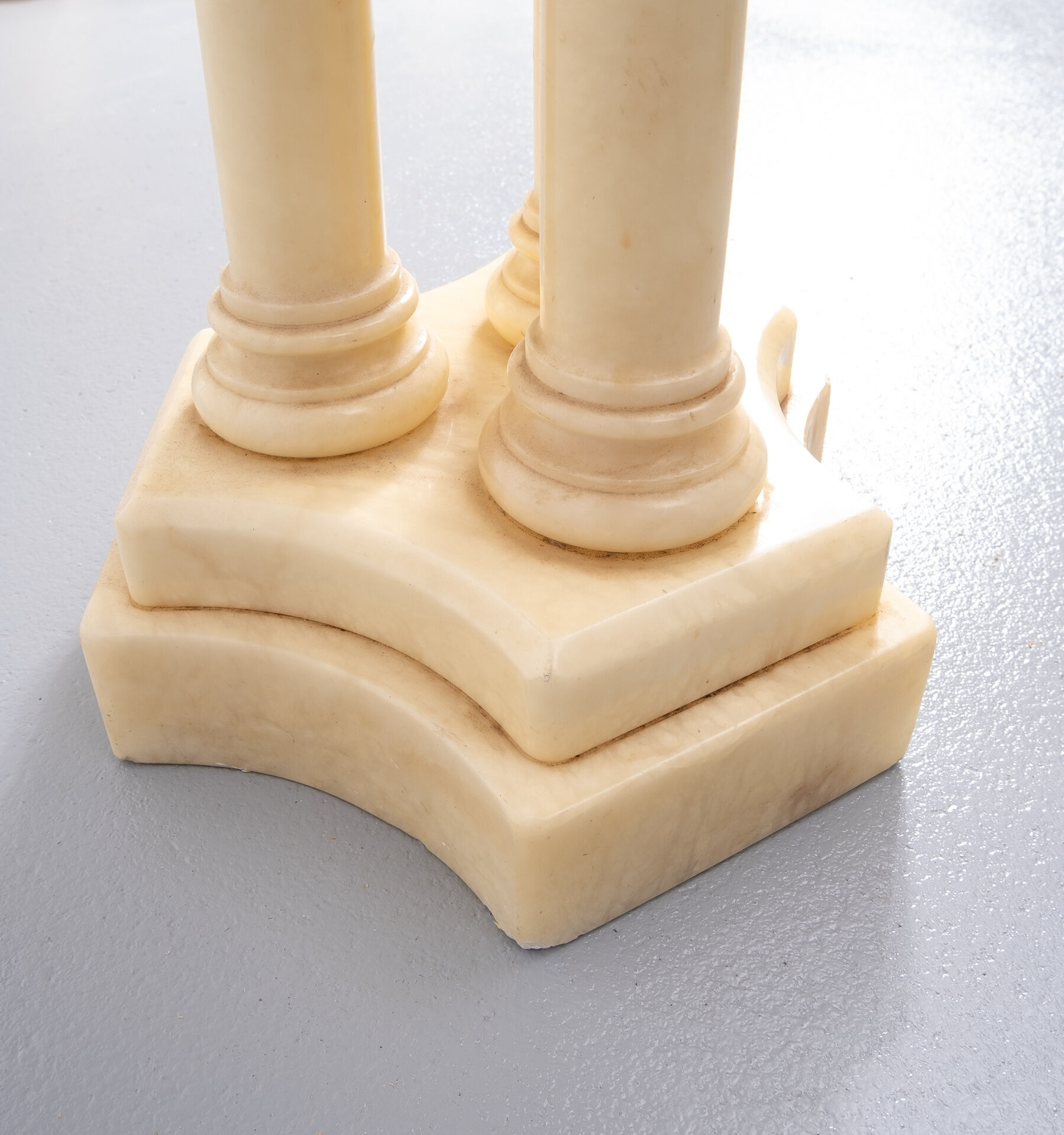 Italian Alabaster Pedestal, 1960s