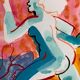 Painting "the Satyrs" by Pierre Ambrogiani, expressionist painter from Marseille