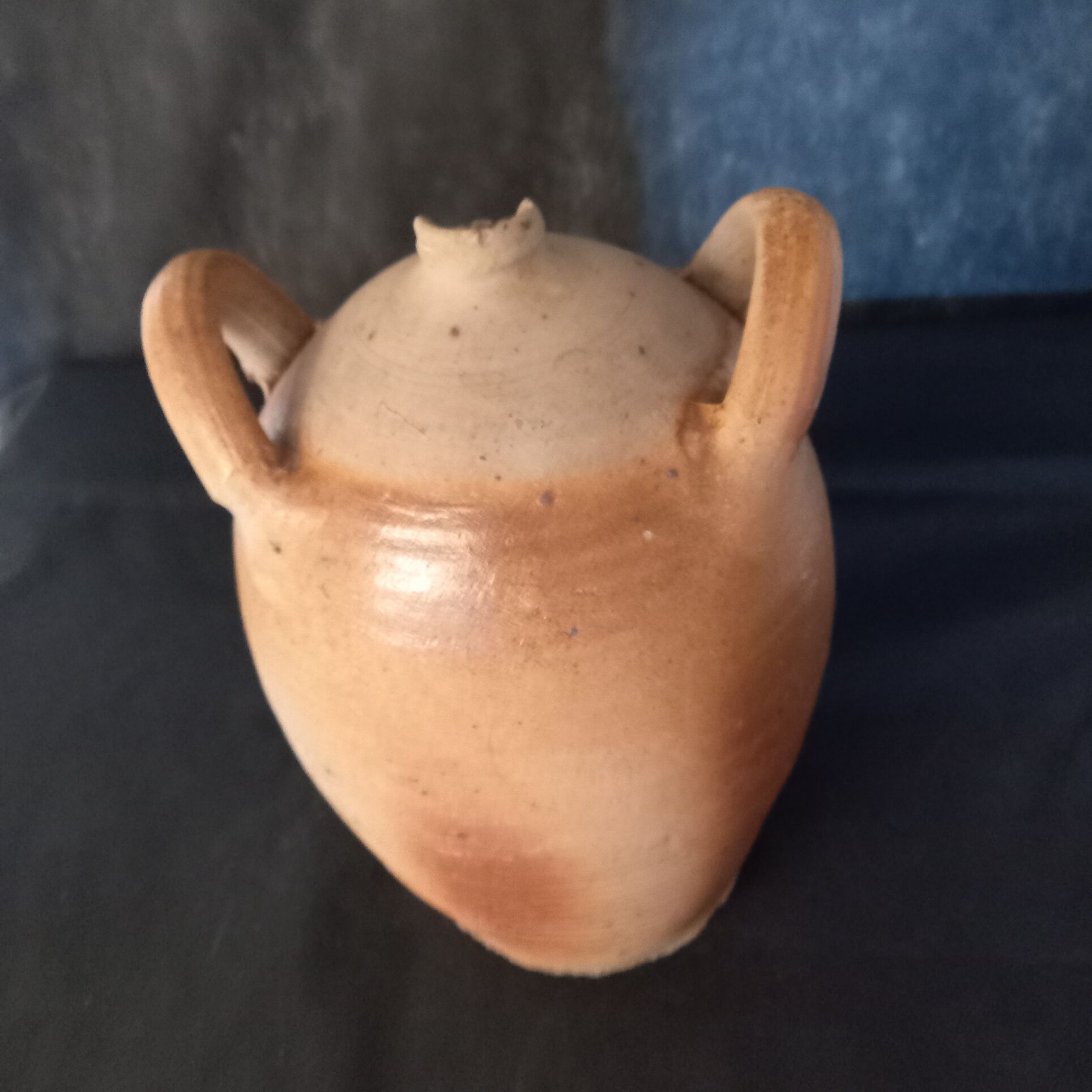 Jug or old jar in glazed terracotta