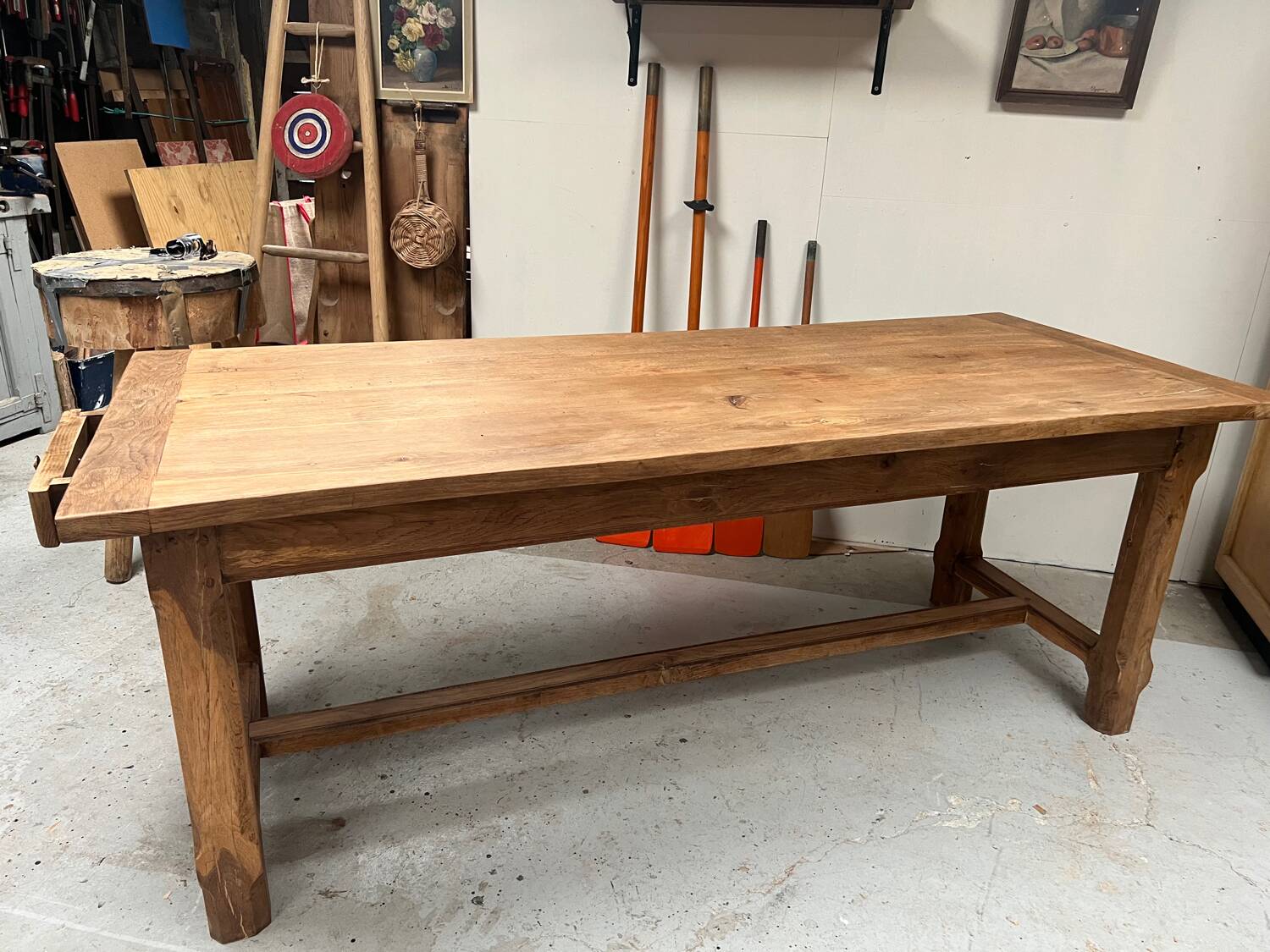 Ancienne table de ferme en chêne
