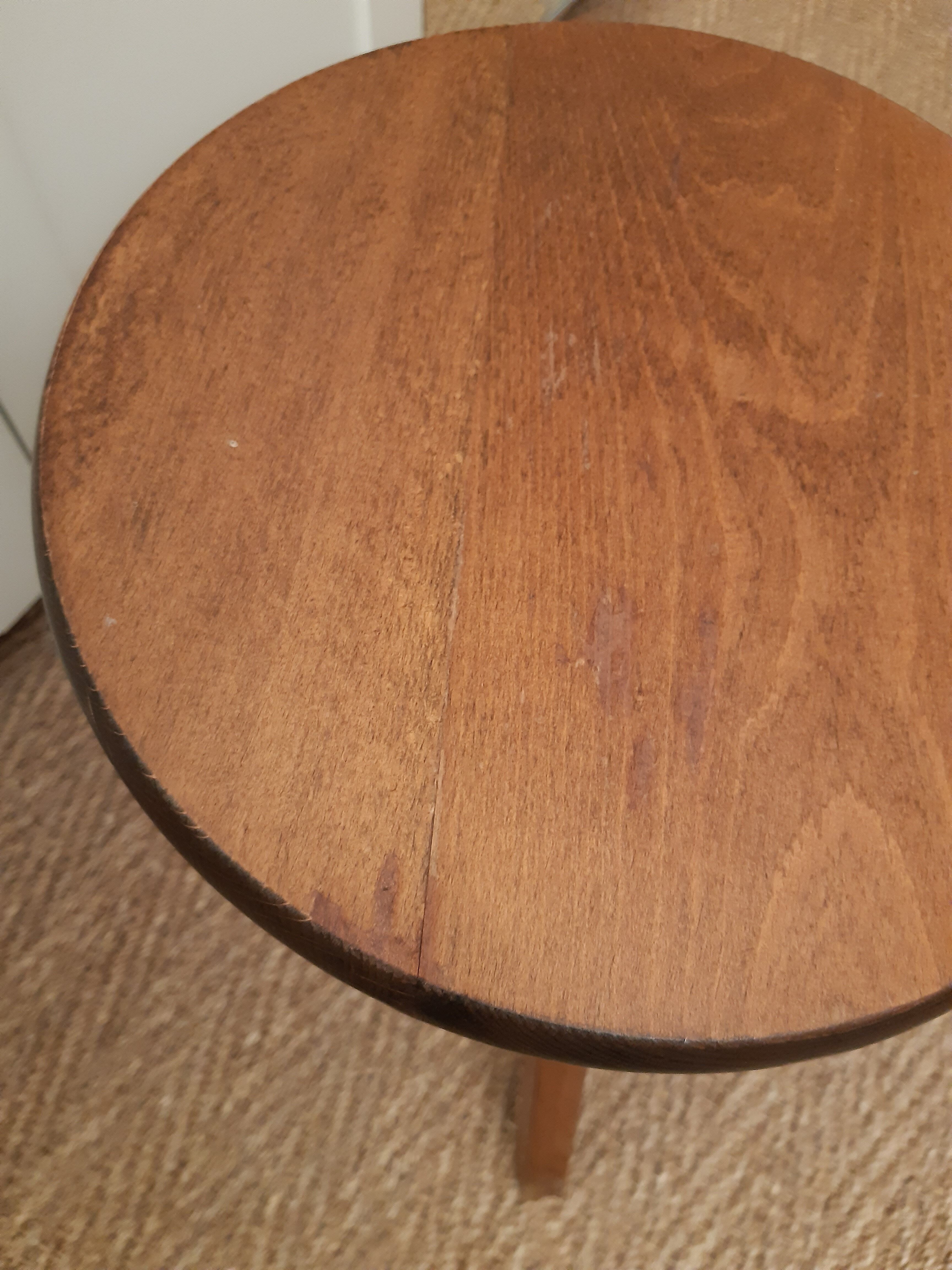 Solid wood screw stool