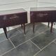 Pair of mahogany bedside tables