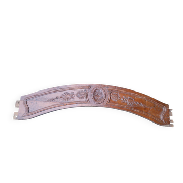 Corniche fronton en merisier vers 1800