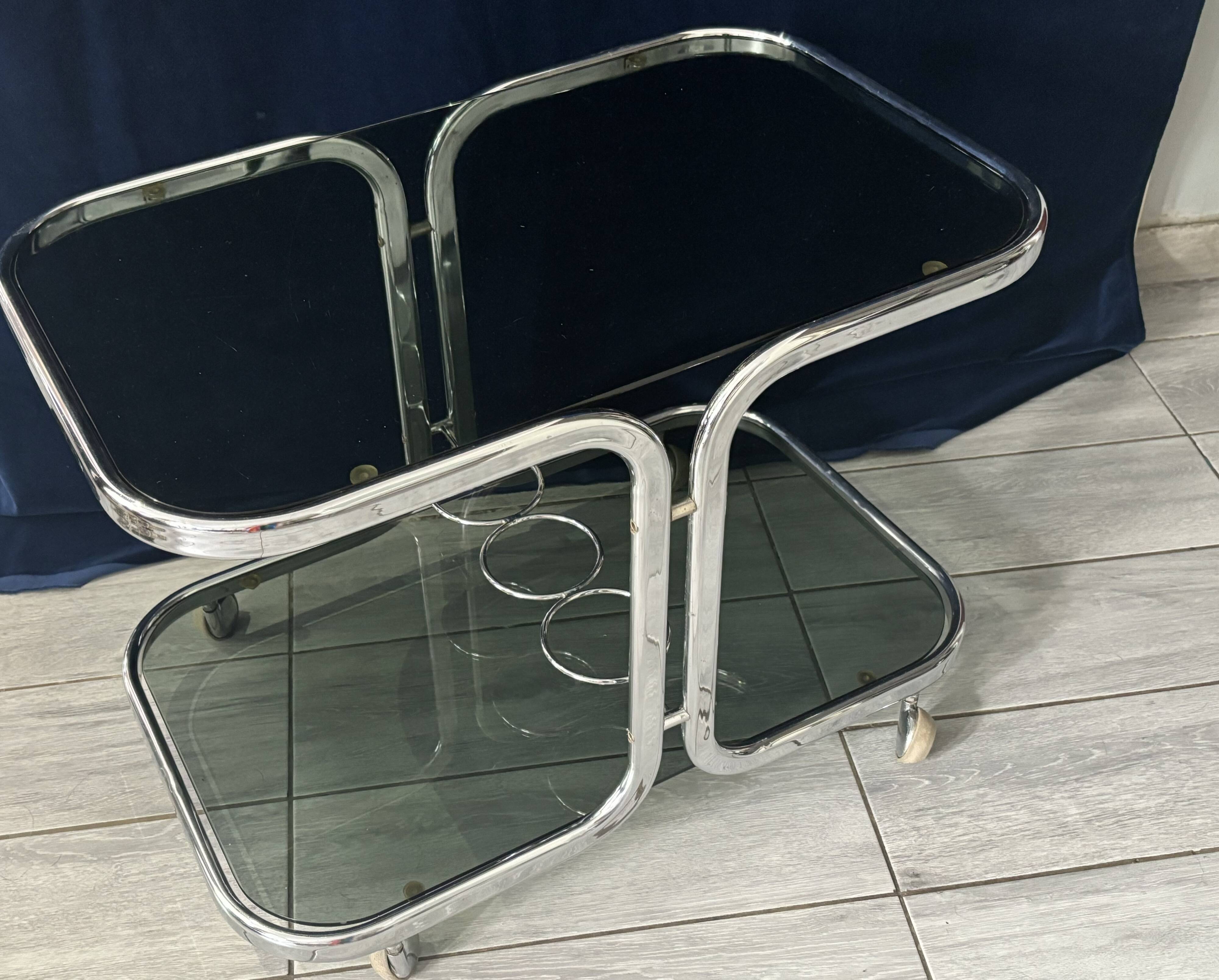 1960s rolling serving table