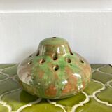 Vase pique flowers cracked ceramic