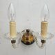 Applique 2 bras verre Murano vintage 1950