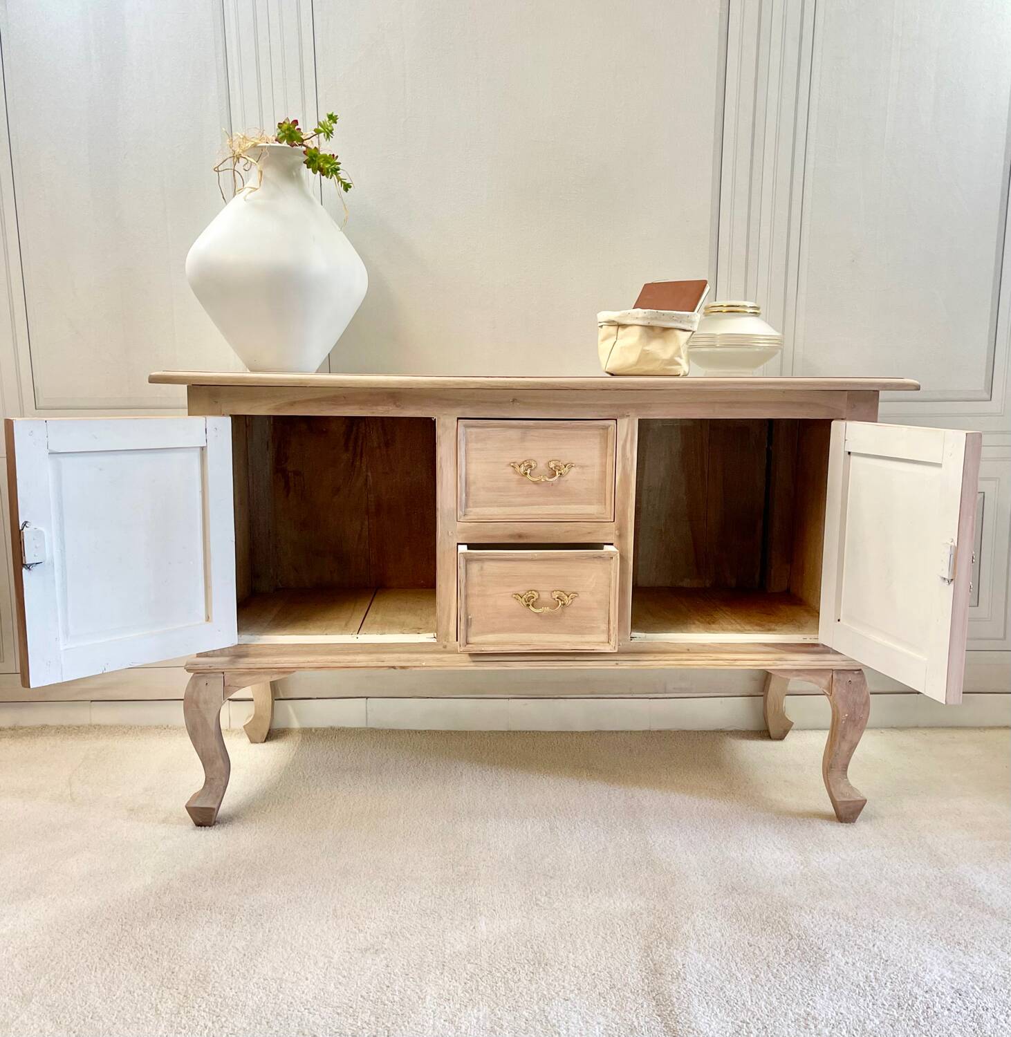 Mini vintage wooden sideboard