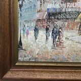 The Moulin Rouge seen from Boulevard Clichy Oil on canvas signed Burnett