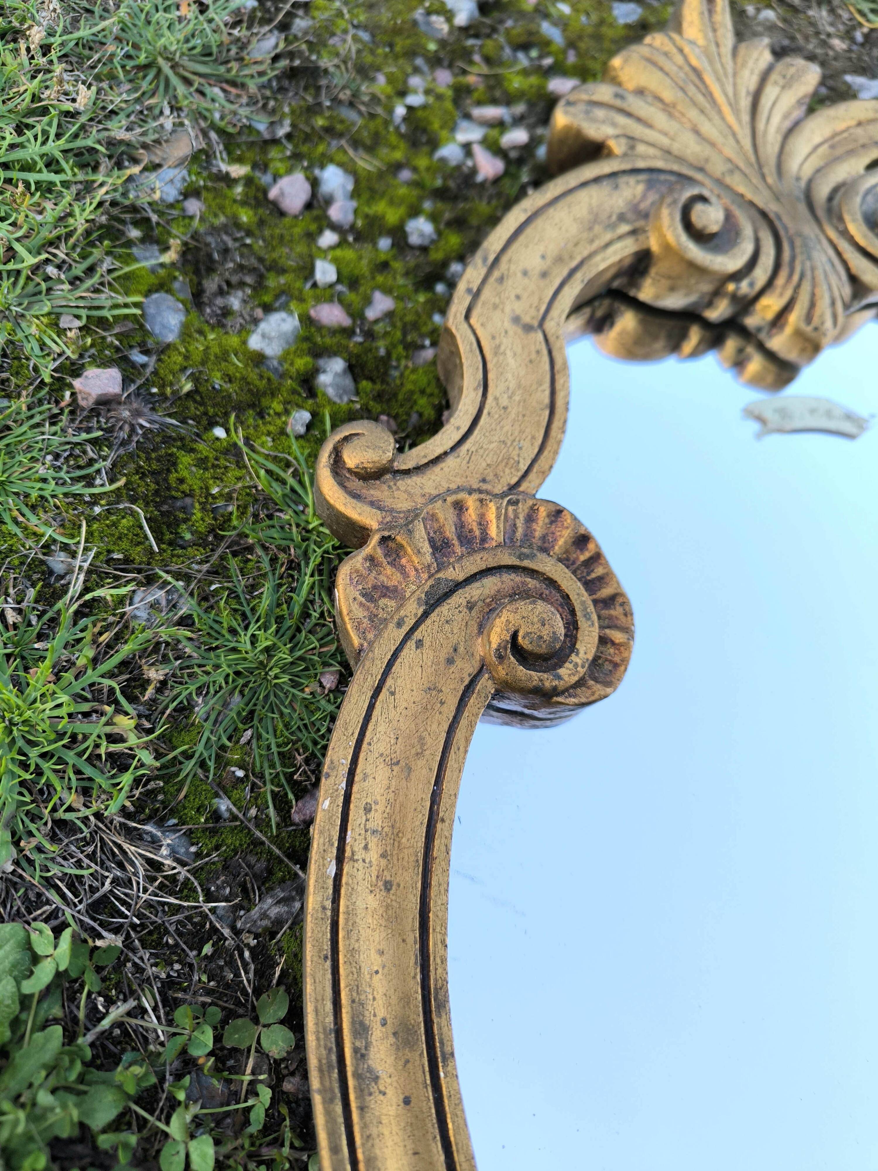 Vintage Louis XV style gilded mirror