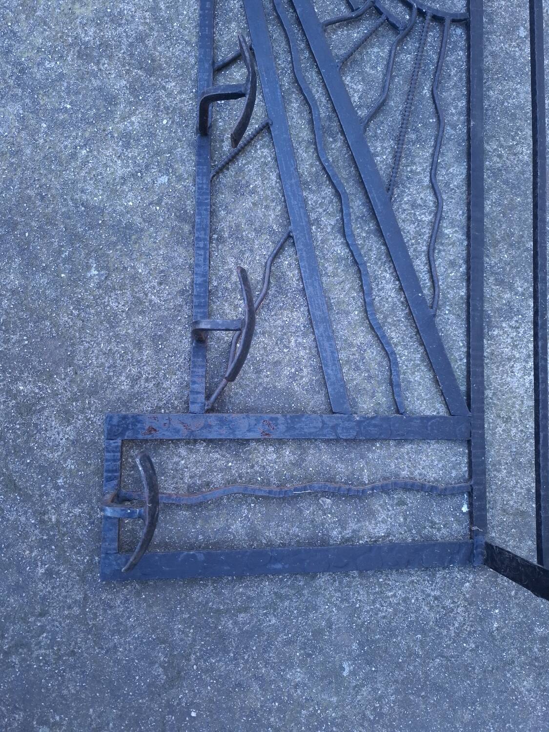 Art Deco wall coat rack