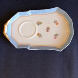 3 old saucers breakfast set porcelain limoges manufacture georges boyer xxth