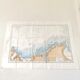 Ancient map Brittany St Malo Dinard and its surroundings 105 x 75cm