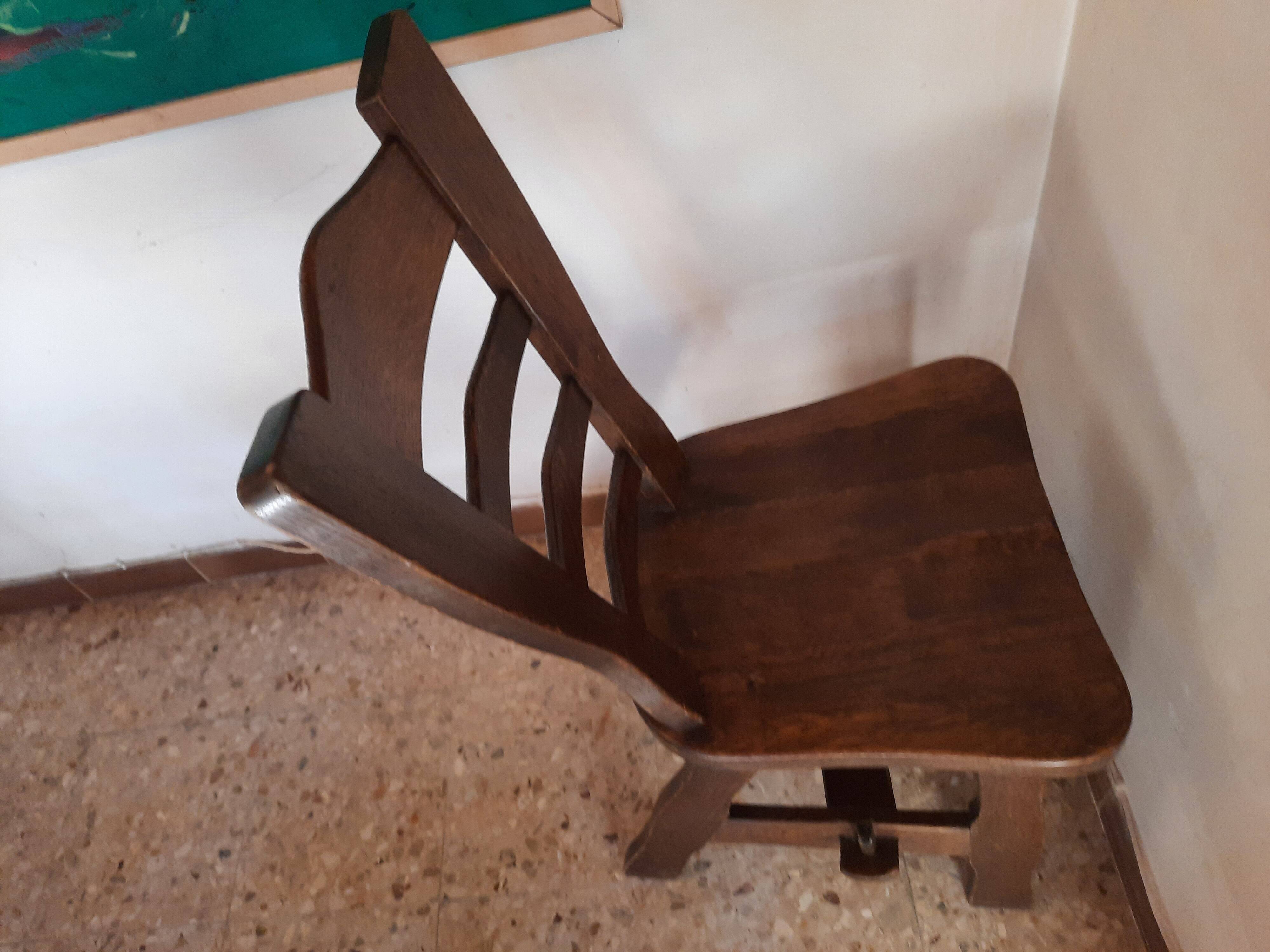 Pair of brutalist bistro chairs from the 70s Poland