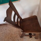 Pair of brutalist bistro chairs from the 70s Poland