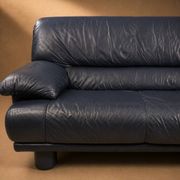 Leather sofa Nicoletti Salotti Italy Circa 1980