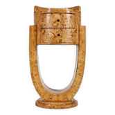 Art Deco storage furniture in burl wood veneer, 1970.