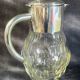 WMF jug / glass and silver-plated metal pouring vessel with filter, 1930s/40s