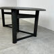 Table à manger ovale dans le style de Jan Vlug, années 1970.