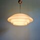 Bauhaus XXL suspension in white opaline, 1930s