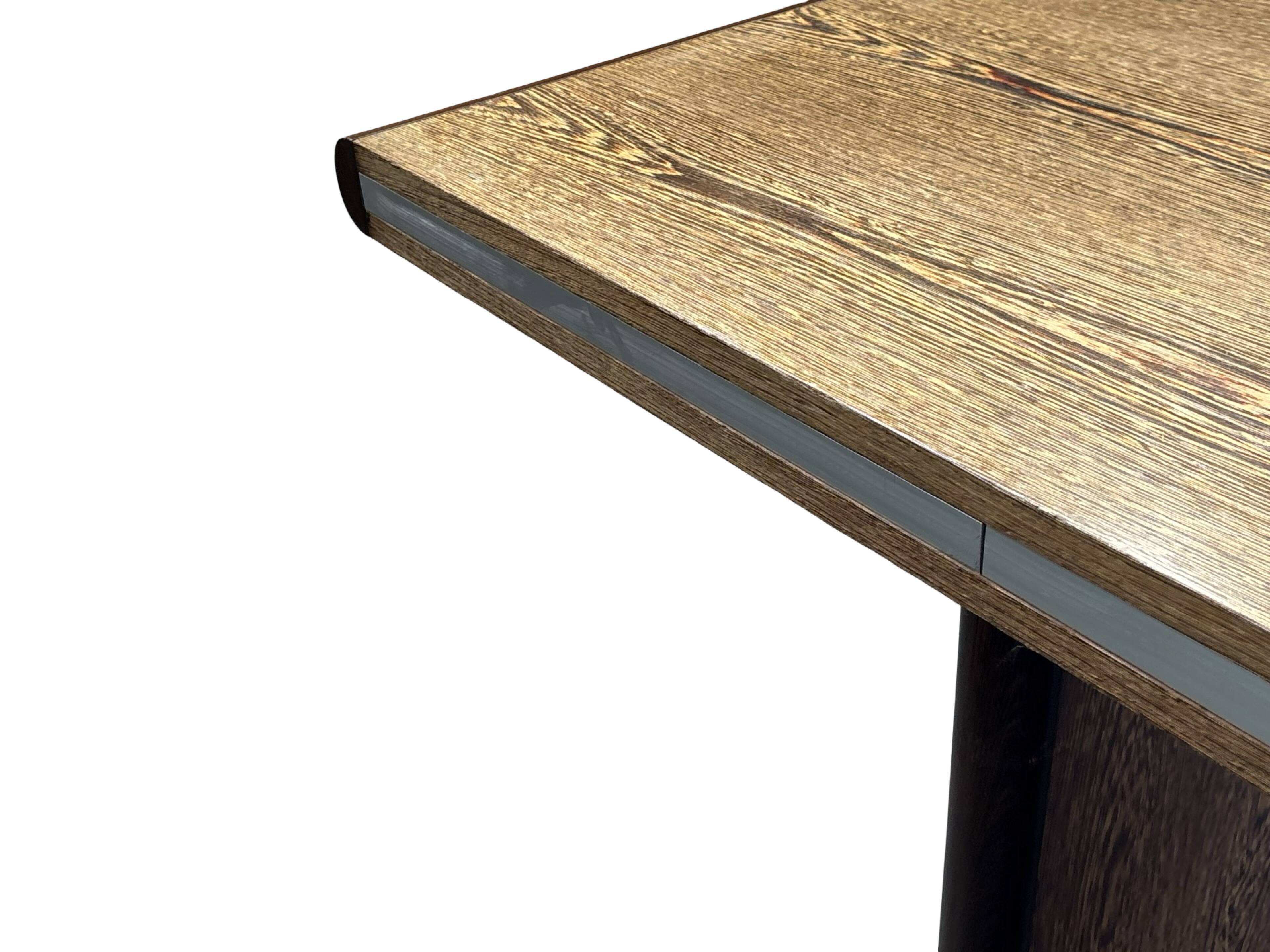 Vintage executive desk - large desk wenge 70s design