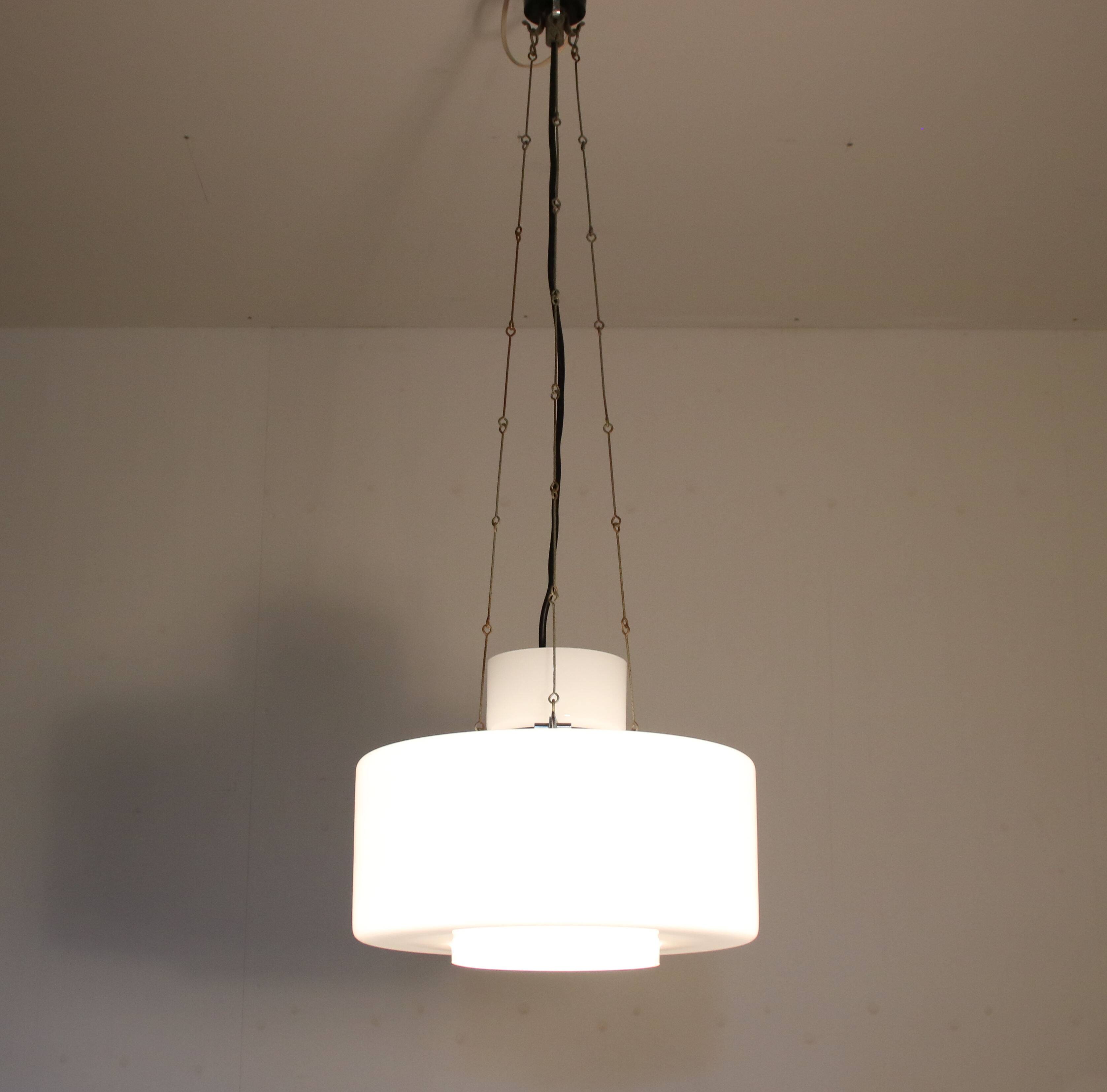 1970s Hanging lamp by Herbert Proft for Glashütte Limburg, Germany