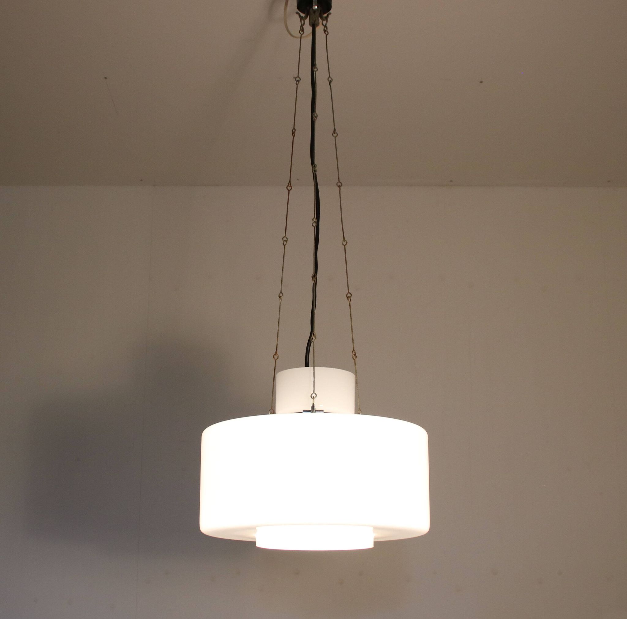 1970s Hanging lamp by Herbert Proft for Glashütte Limburg, Germany