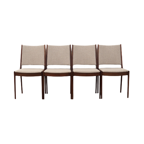 Set of four teak chairs by Johannes Andersen 1970
