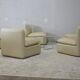 Set of 5 leather armchairs, France 80