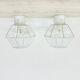 Pair of Limburg Glashütte ceiling lamp flush mount , 1970s