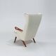 Chresten Findahl Brodersen High Back Lounge Chair Danish Teak 1950s