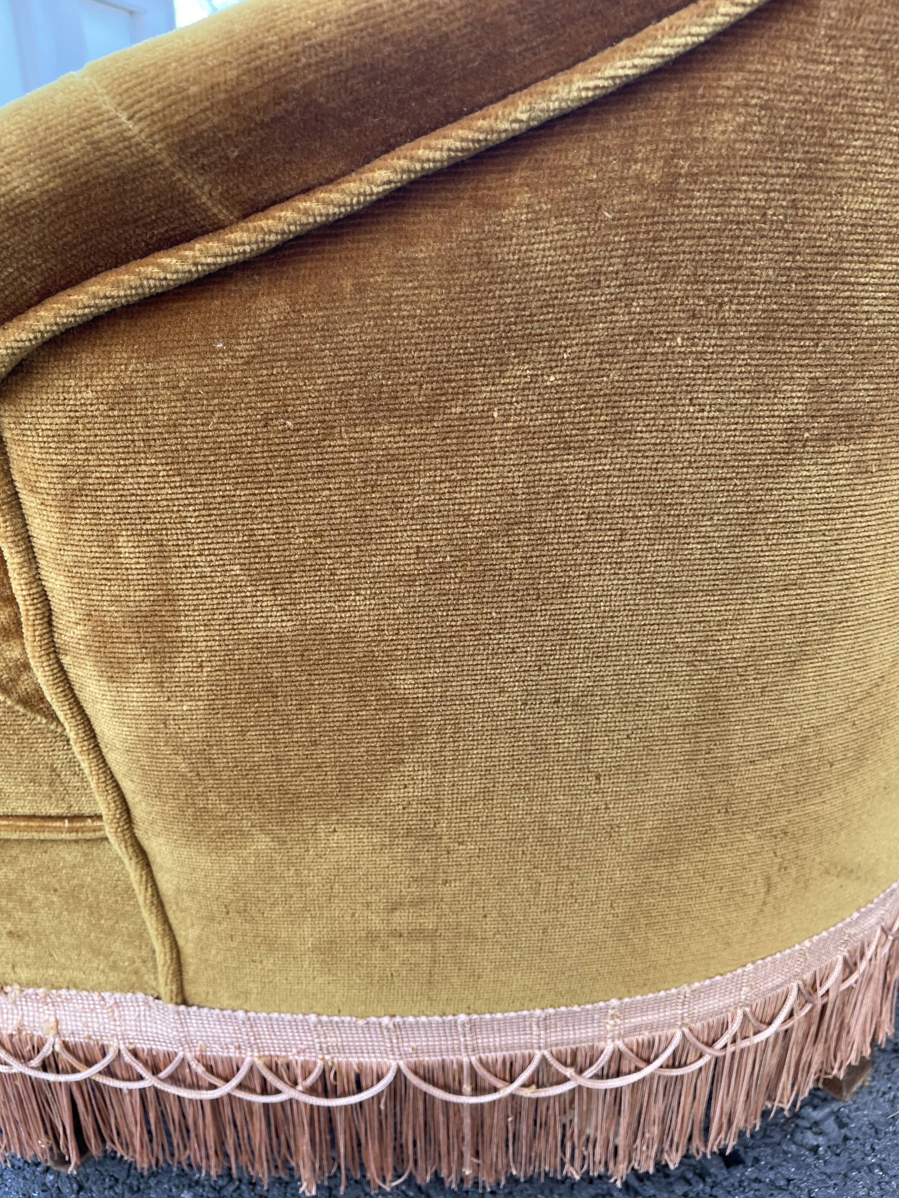 Padded golden yellow velvet toad