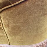 Padded golden yellow velvet toad