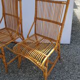 Pair of rattan chairs