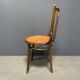 Set of 4 French Cafe Chairs with Graceful Seats