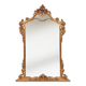 Wood-carved 20th century Louis XV style console mirror, France ca. 1970