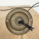 Small Industrial Black Enamel Ceiling Lamp, 1950s