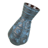 Carstens vase decor ankara blue gray metallic glaze no. 1218-29 1960s