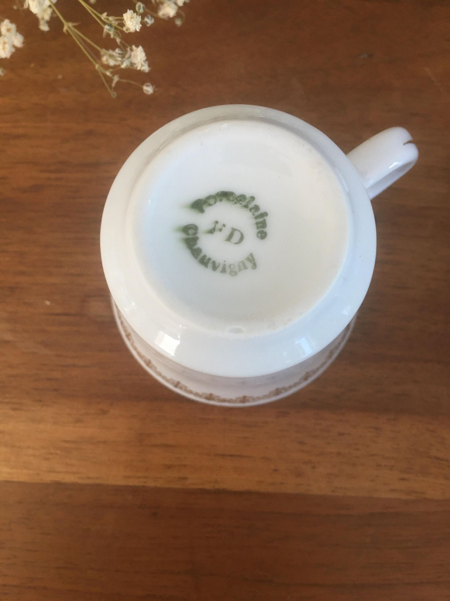 Coffee service in antique porcelain