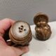 Salt and pepper shaker set in ceramic from Danish Løvemose 1970s.
