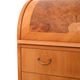 Secrétaire in Scandinavian birch with inlaid roll-top