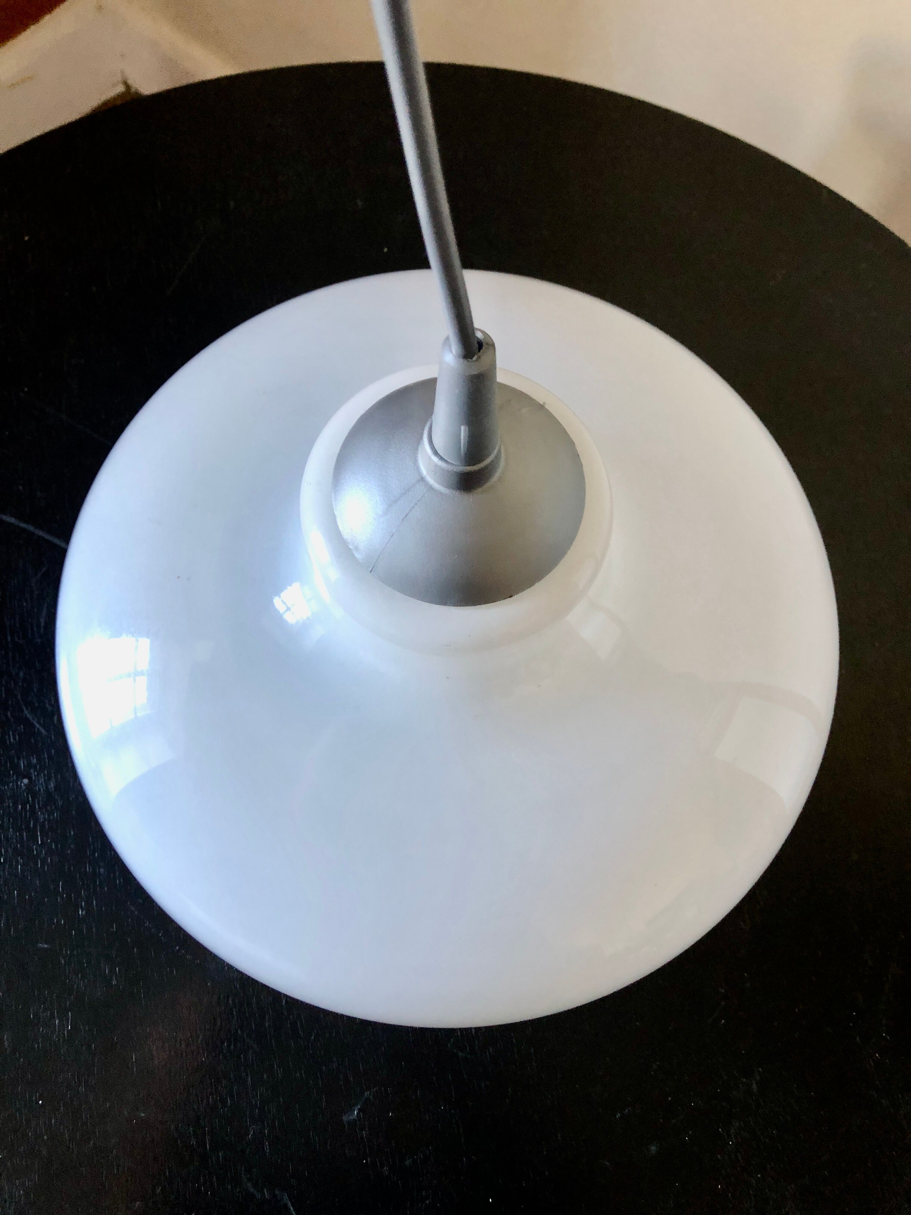 Suspension en opaline et fil d'argent