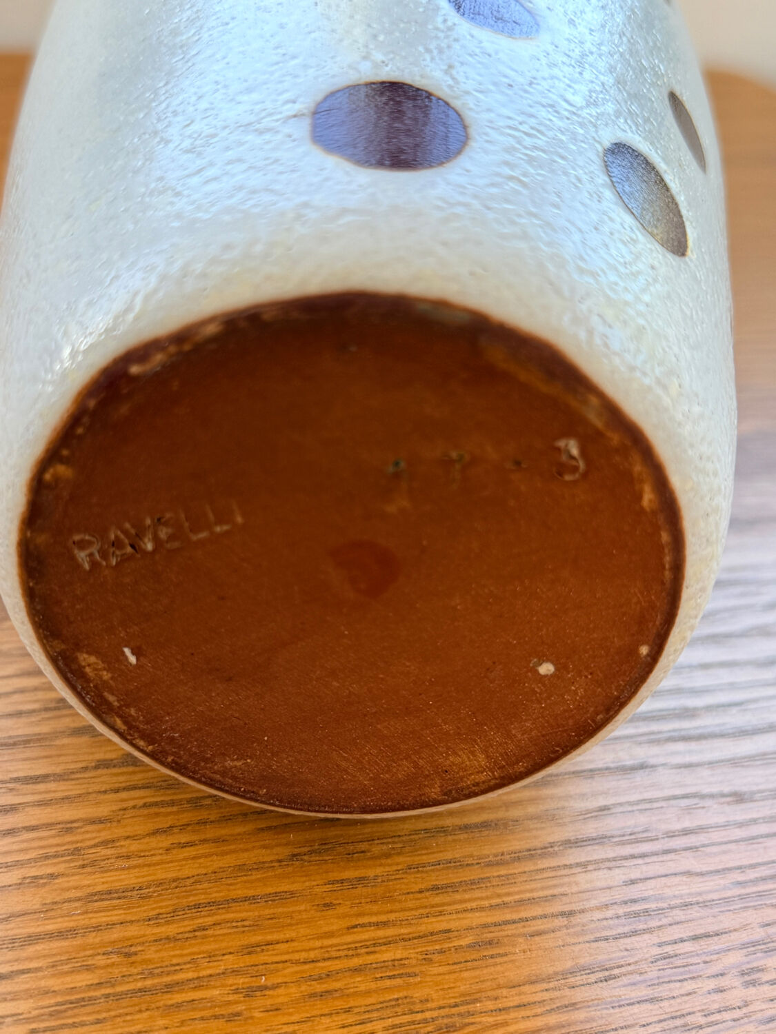 JAAP RAVELLI white ceramic vase signed