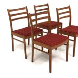 Set de 4 chaises scandinave en chêne, Suède, 1960