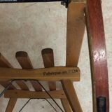 Vintage beech sledge Davos Germina 60/70 made in Gdr