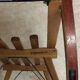 Vintage beech sledge Davos Germina 60/70 made in Gdr