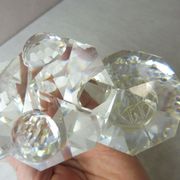 Candle holders with 3 candles, made of Swarovski crystal