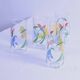 Lot de 5 verres vintage fleurs